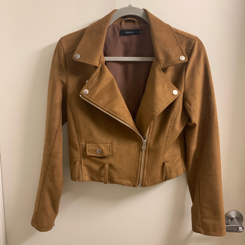 Talula Suede Moto Jacket